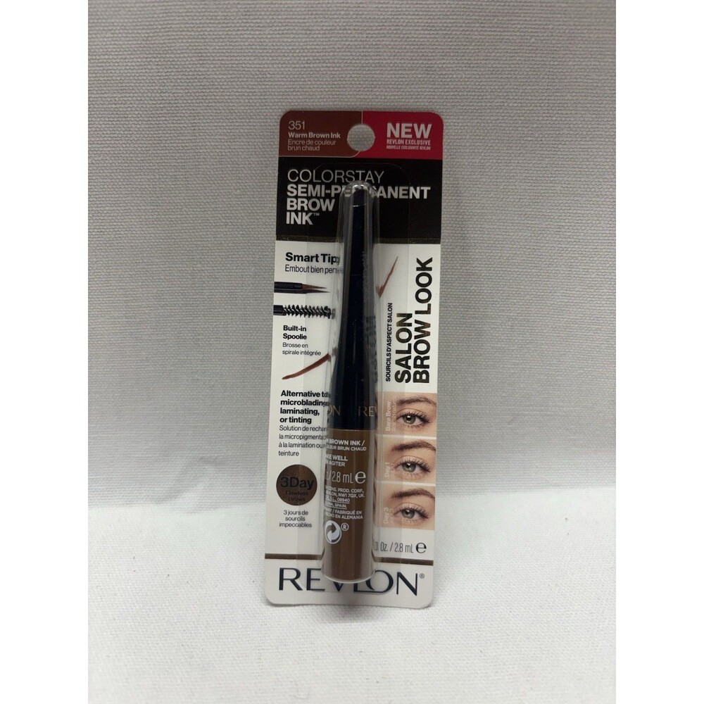 Revlon ColorStay Semi-Permanent Brow Ink 351 Warm Brown 3-Day New